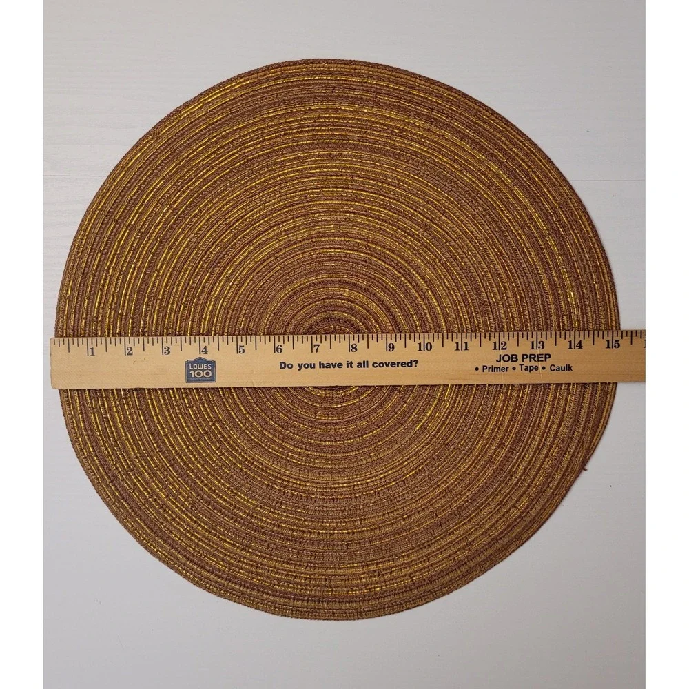 Set Of 4 Round Woven 15